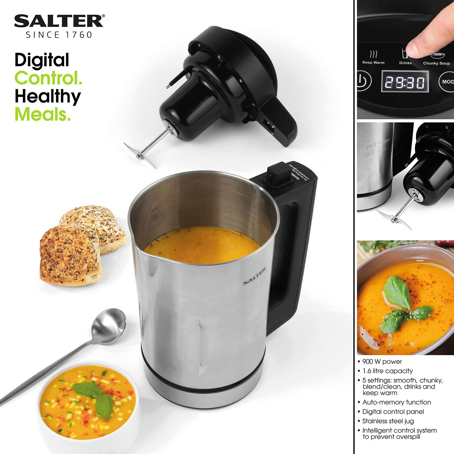 Salter 1.6L Electric Soup Maker