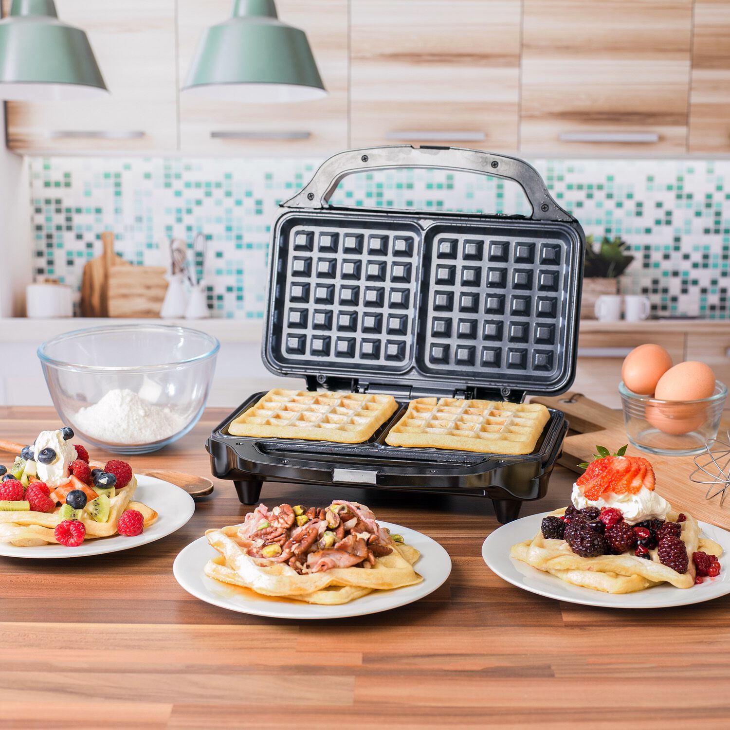 Salter Deep Fill Waffle Maker