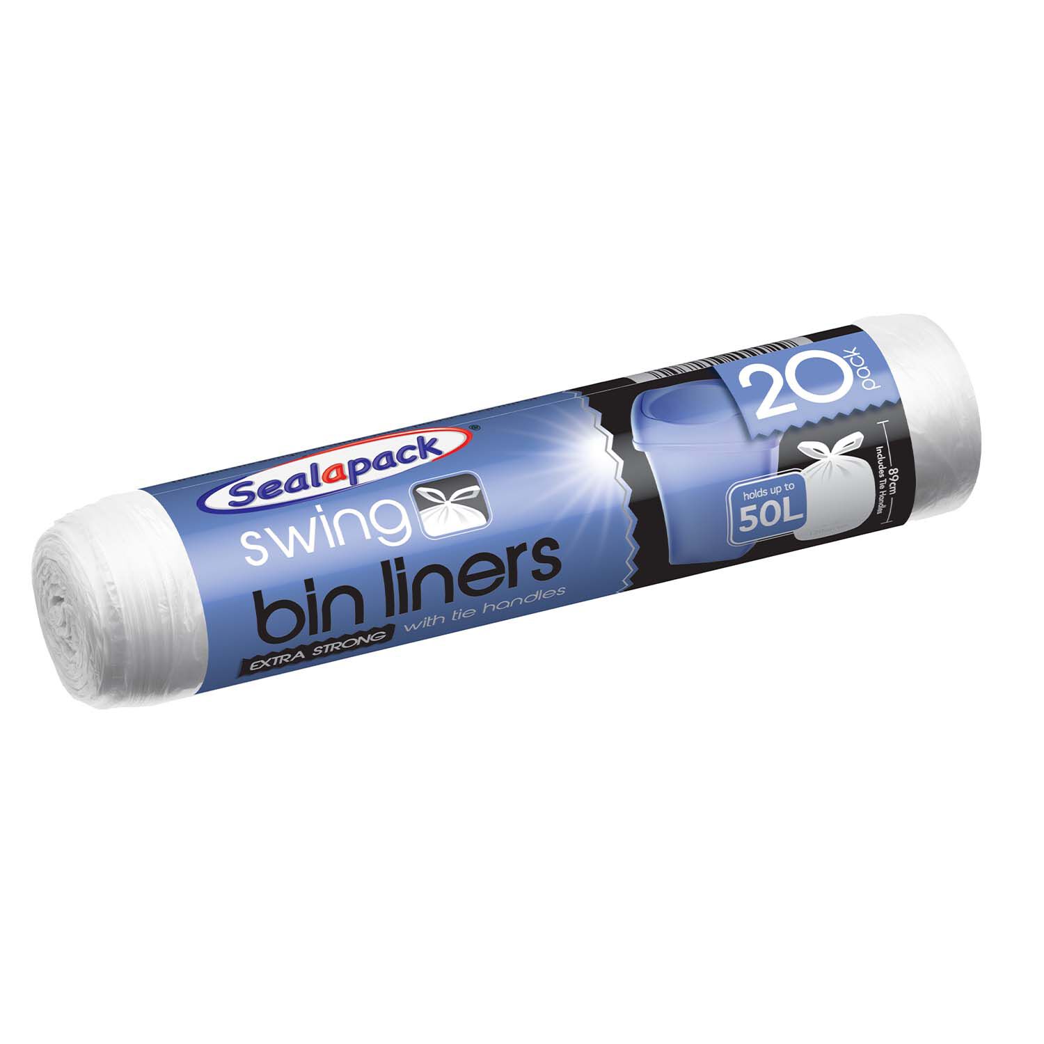 Sealapack 50L Swing Bin Liners 20 Pack