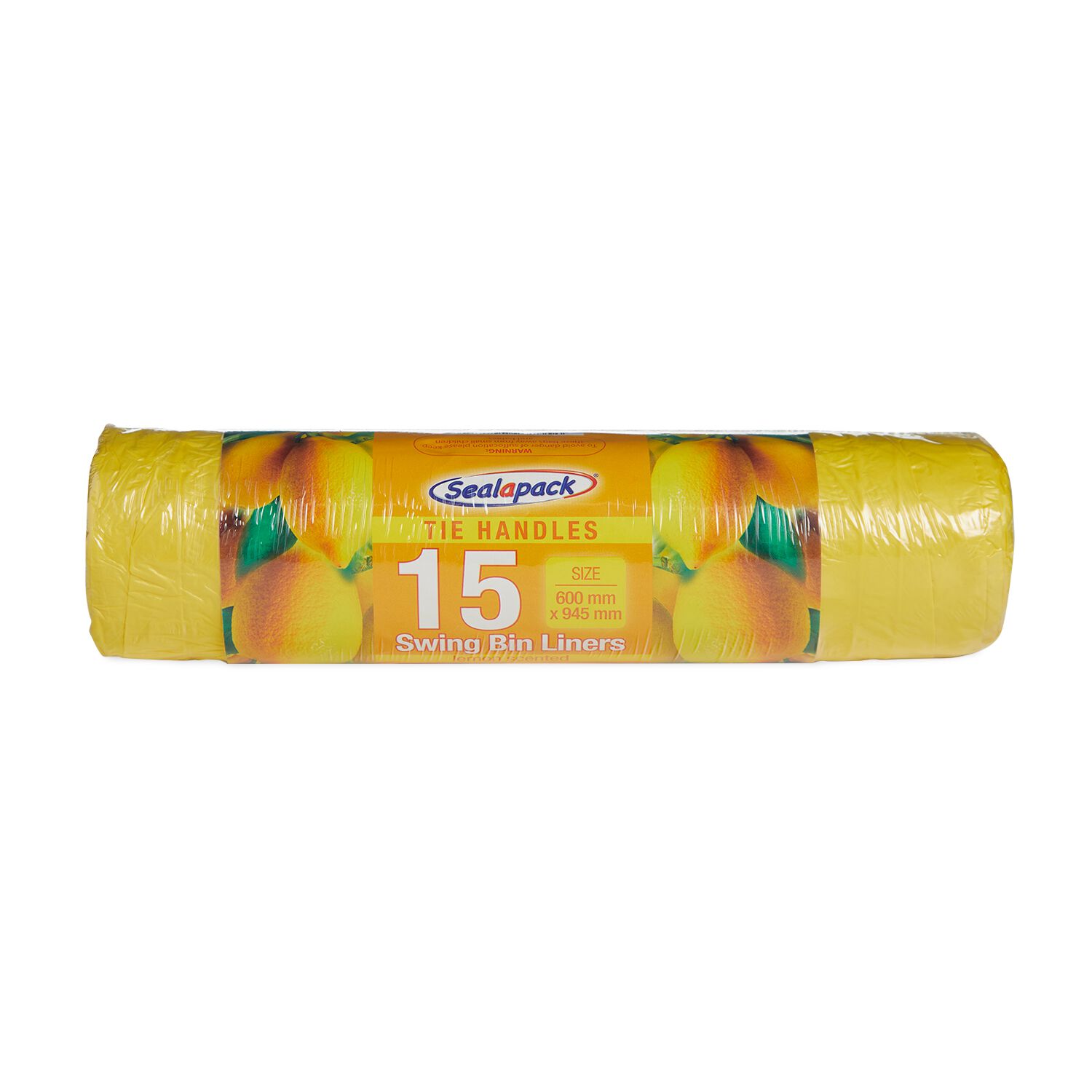 Sealapack Lemon 15 Swing Bin Liners 60x95cm
