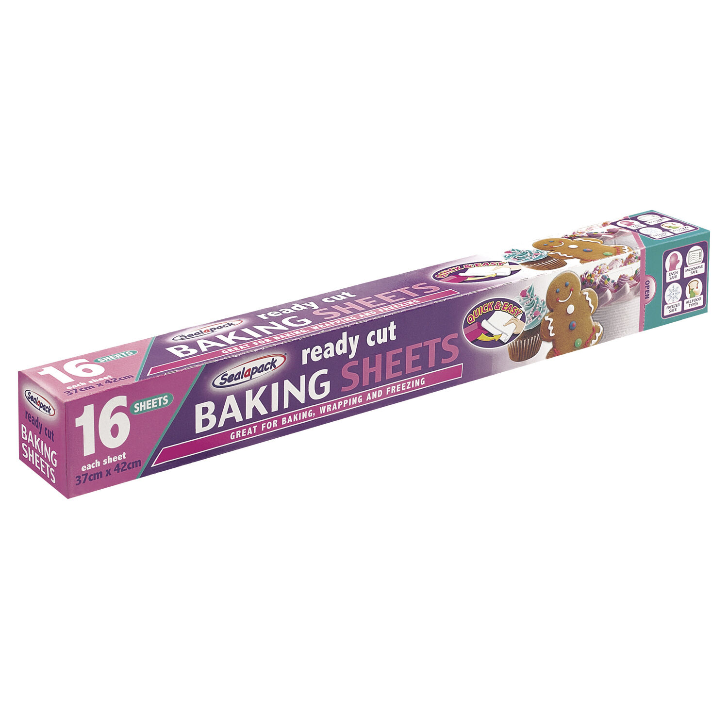 Sealapack Ready Cut Baking Sheets - 16 Pack