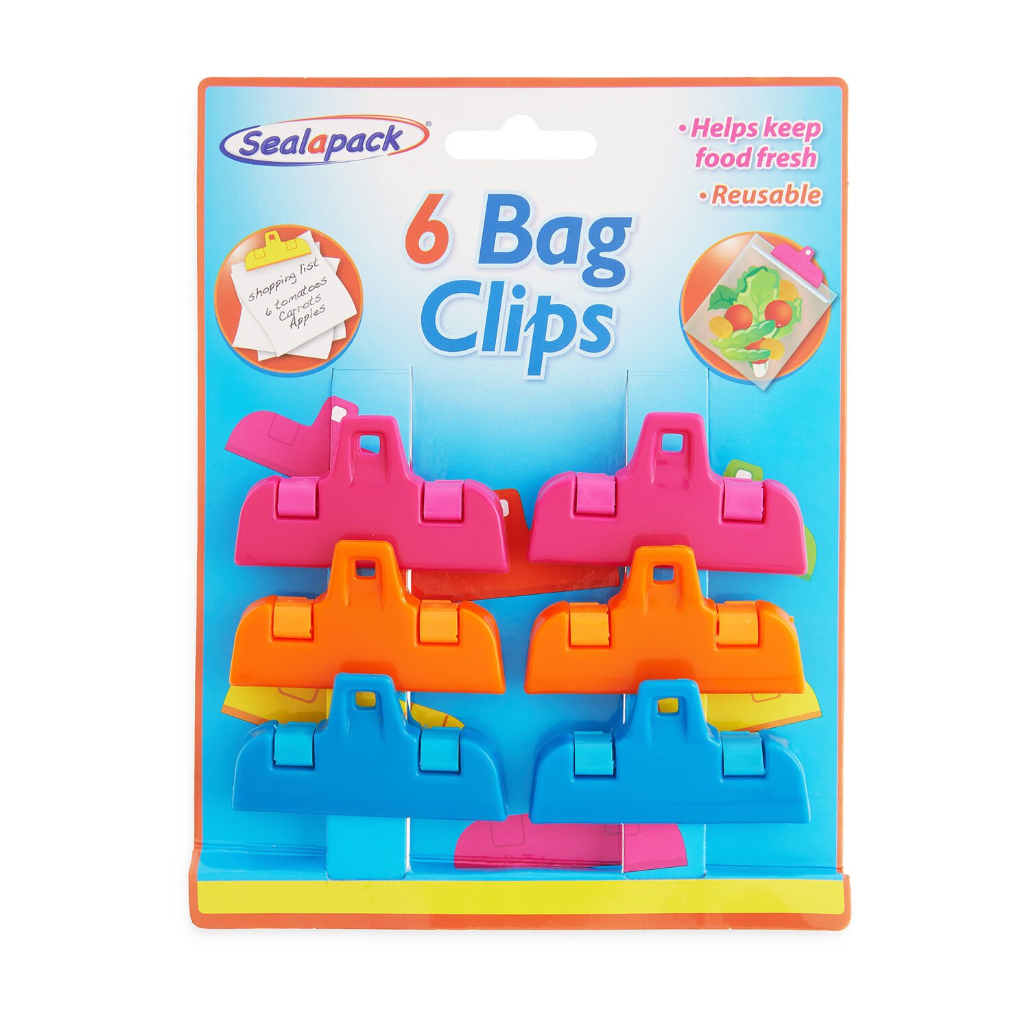 Sealapack Small Bag Clips - Set of 6
