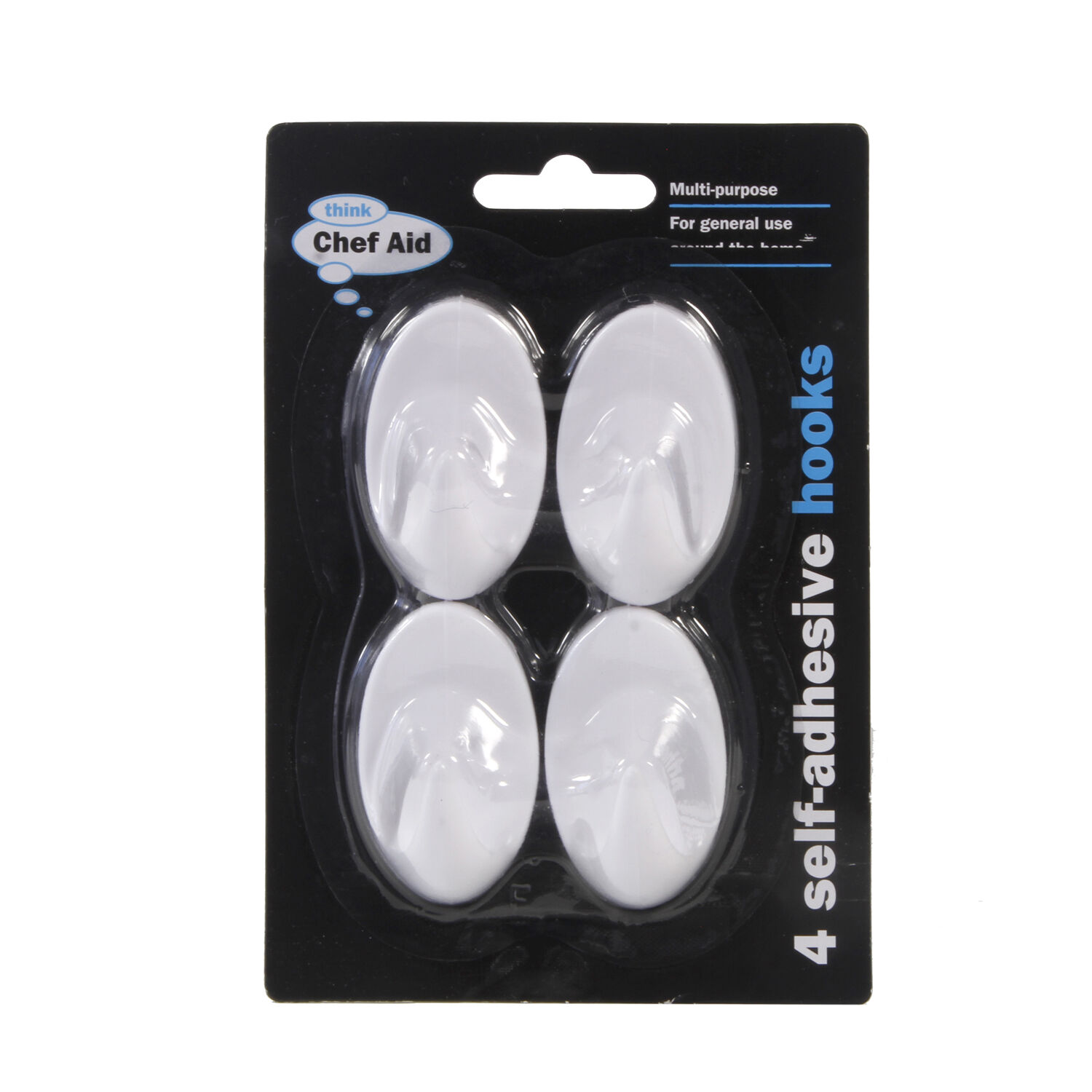 Self-Adhesive Medium Hooks 4 Pack