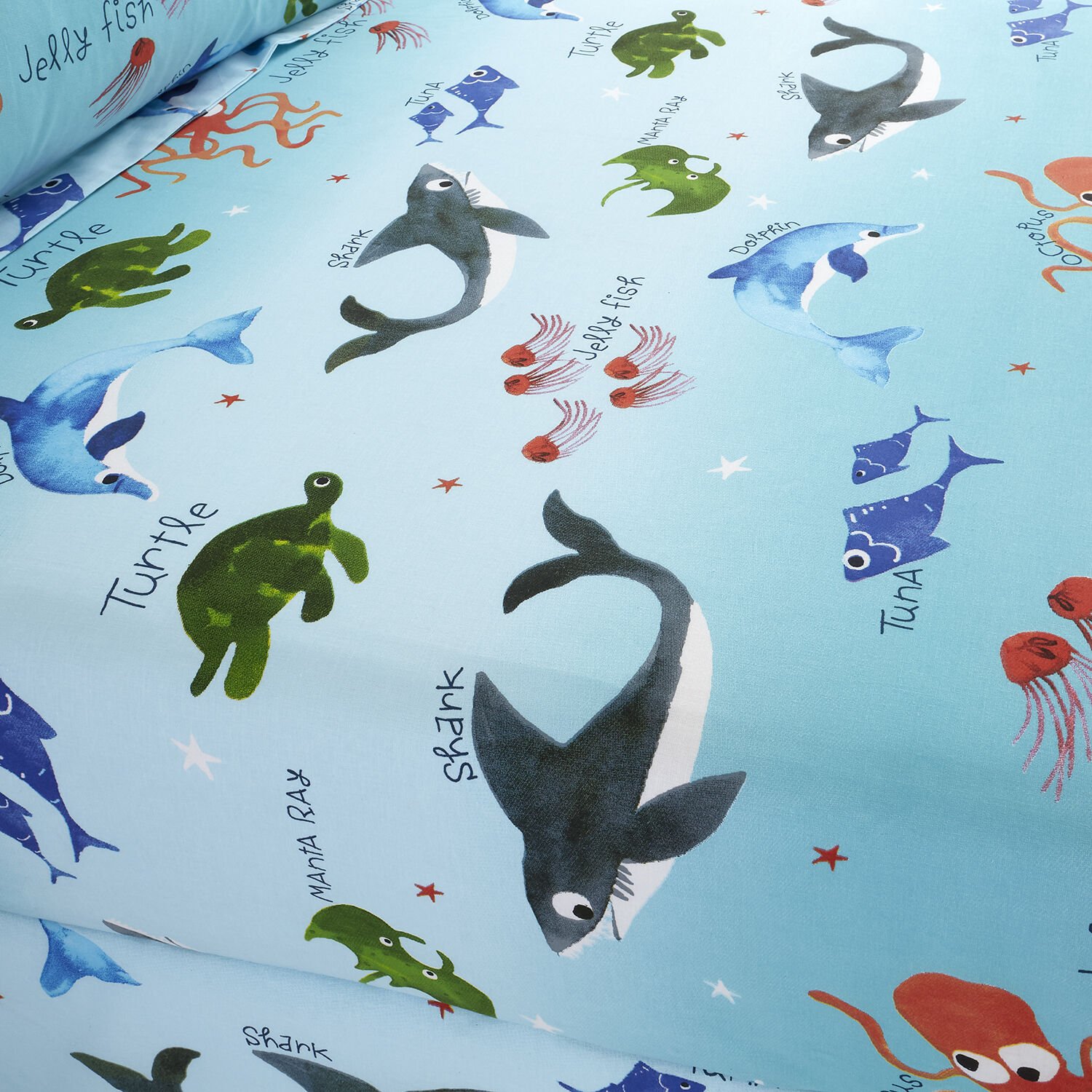 SHARK SPLASH Junior Bed Fitted Sheet