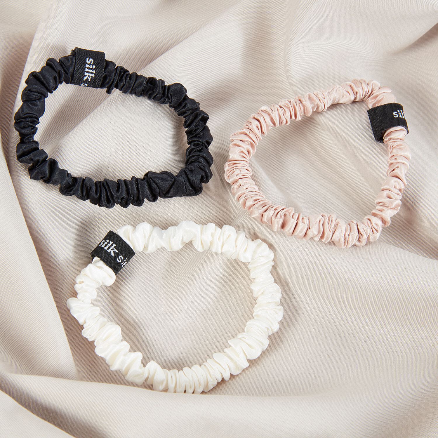 Silk Hair Ties - 3 Pack