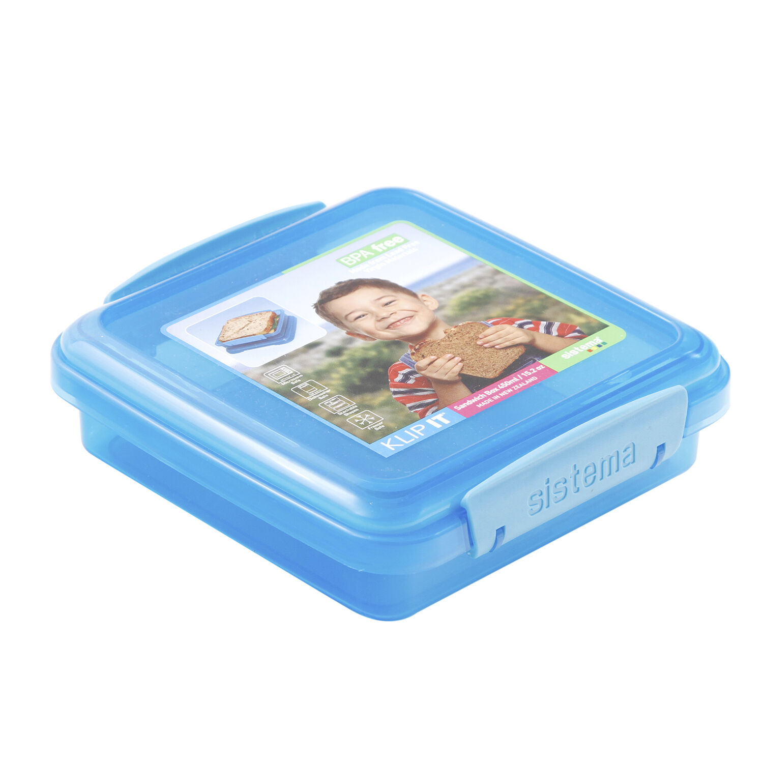 Sistema Airtight Square Sandwich Lunch Box