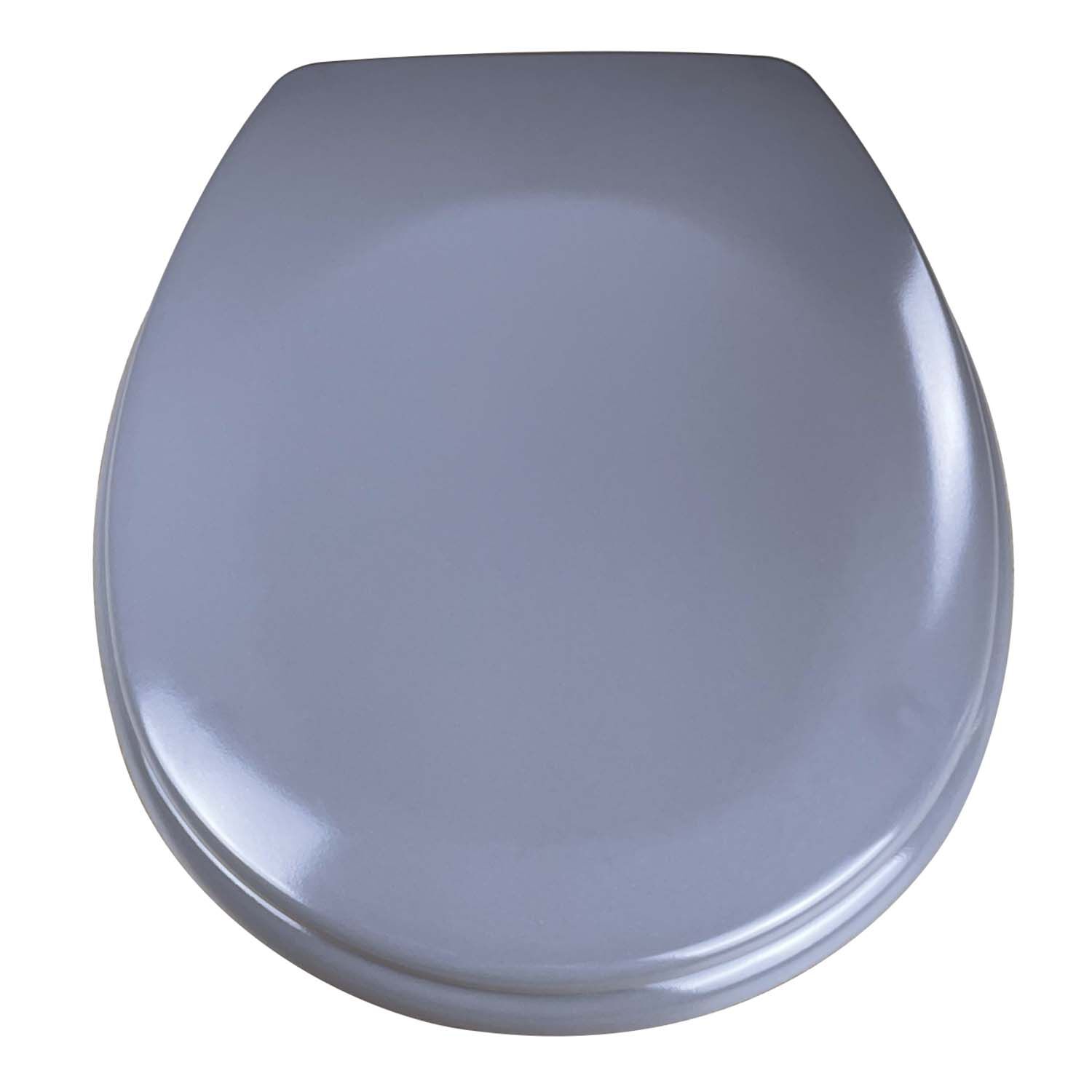 Slow Close Grey Toilet Seat
