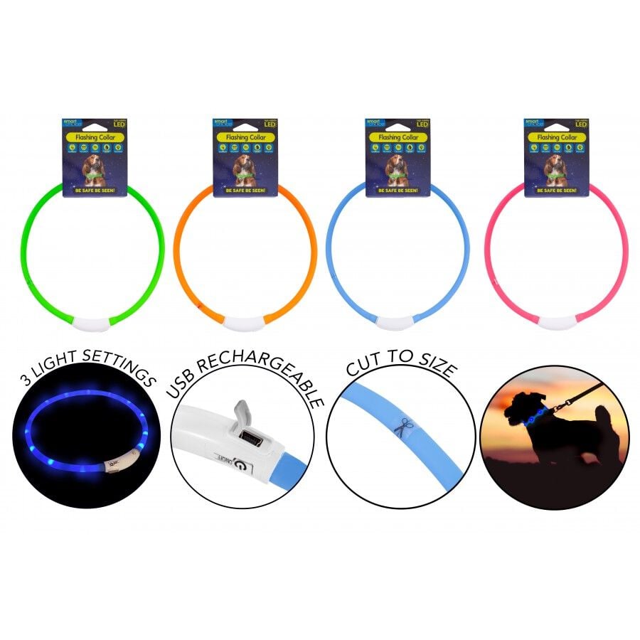 Smart Choice Led Flashing Dog Collar