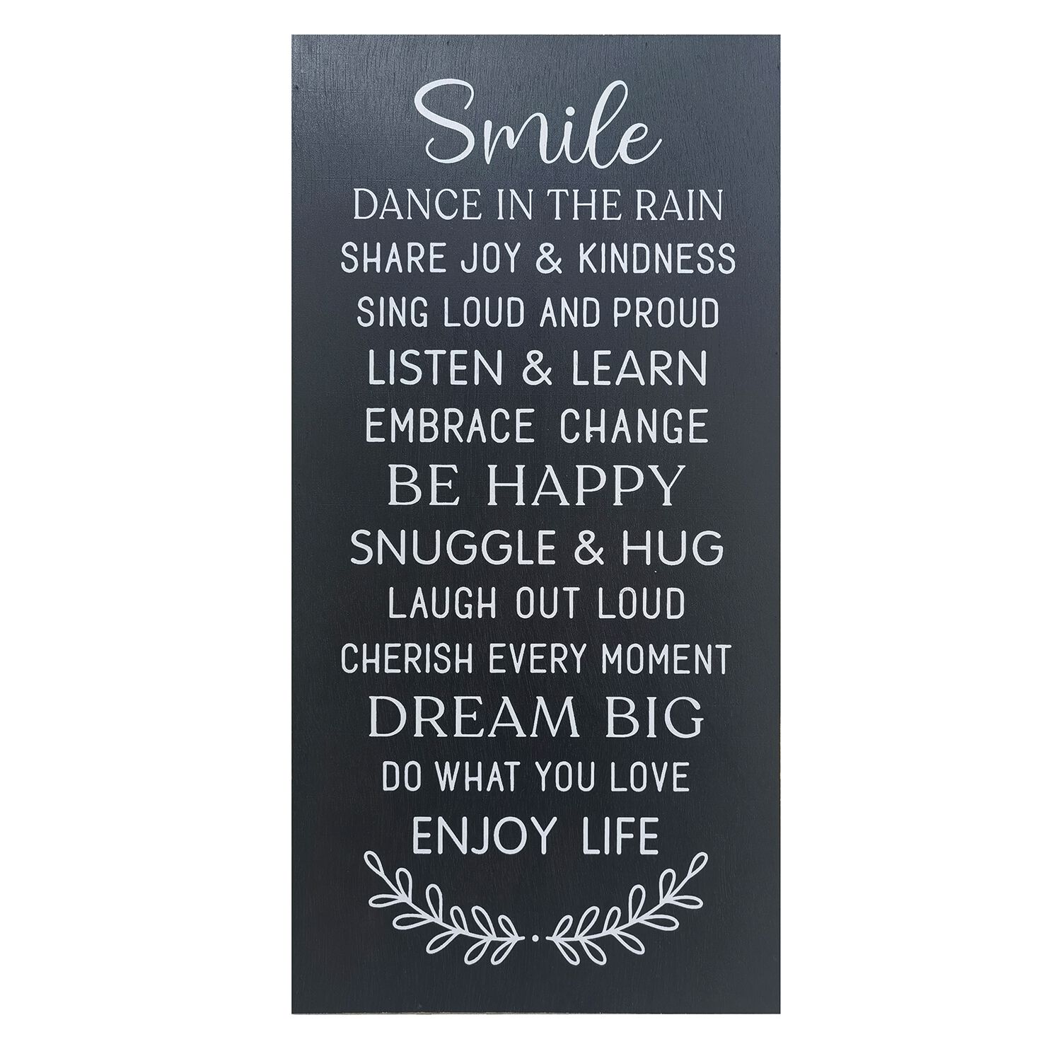 Smile Dance In The Rain Quote - 20cm x 40cm