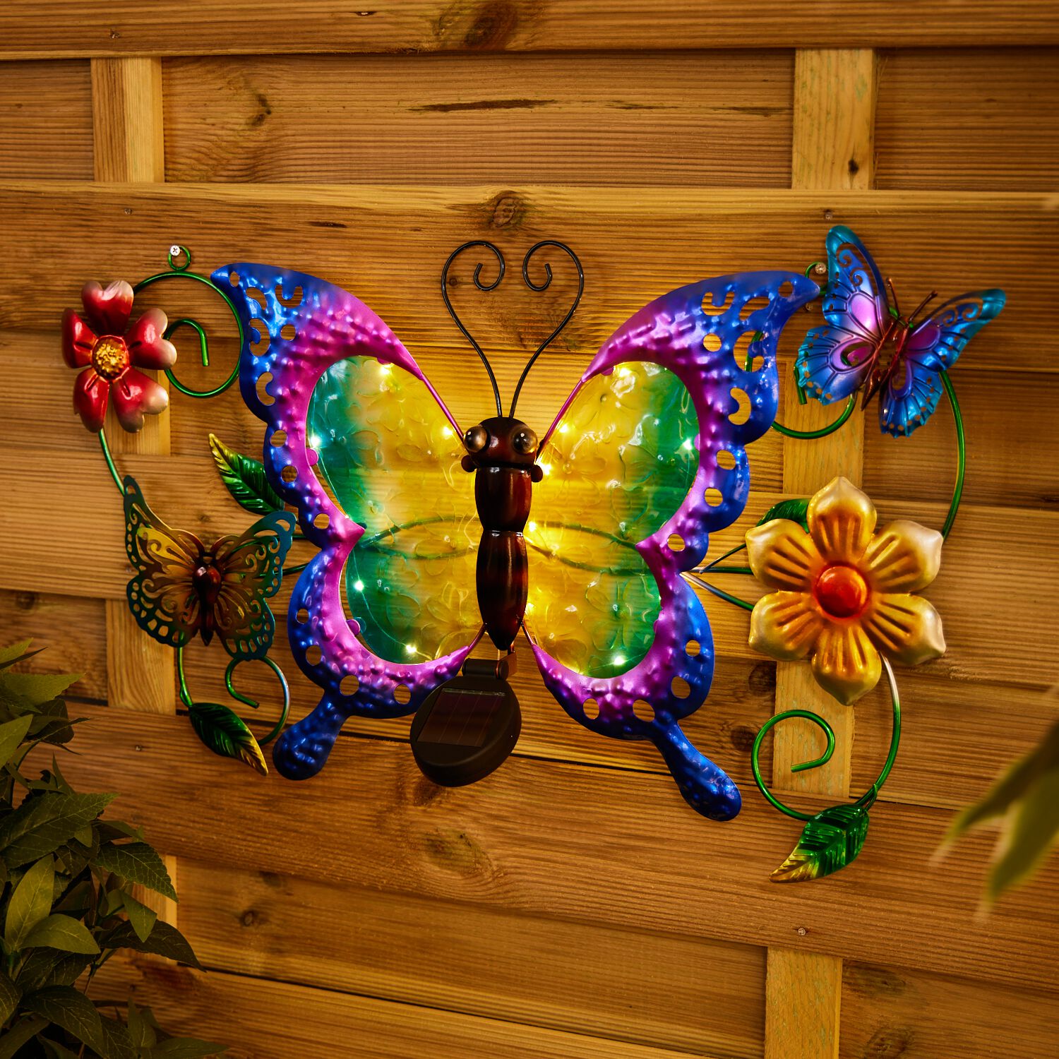 Solar Butterfly Trio Wall Art