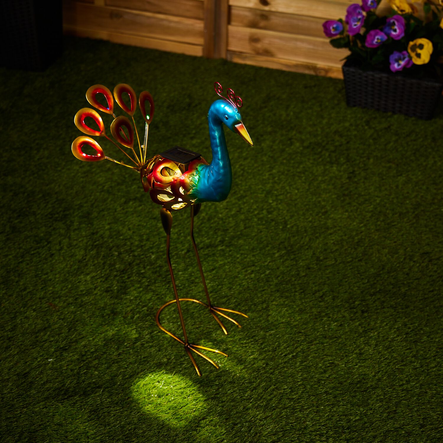 Solar Peacock Garden Decoration