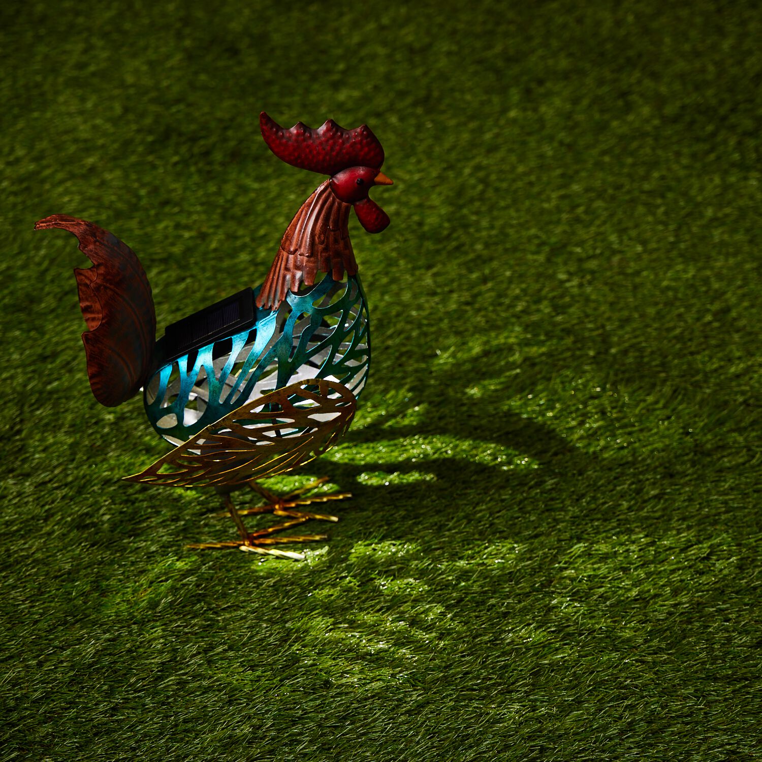 Solar Rooster Garden Decoration