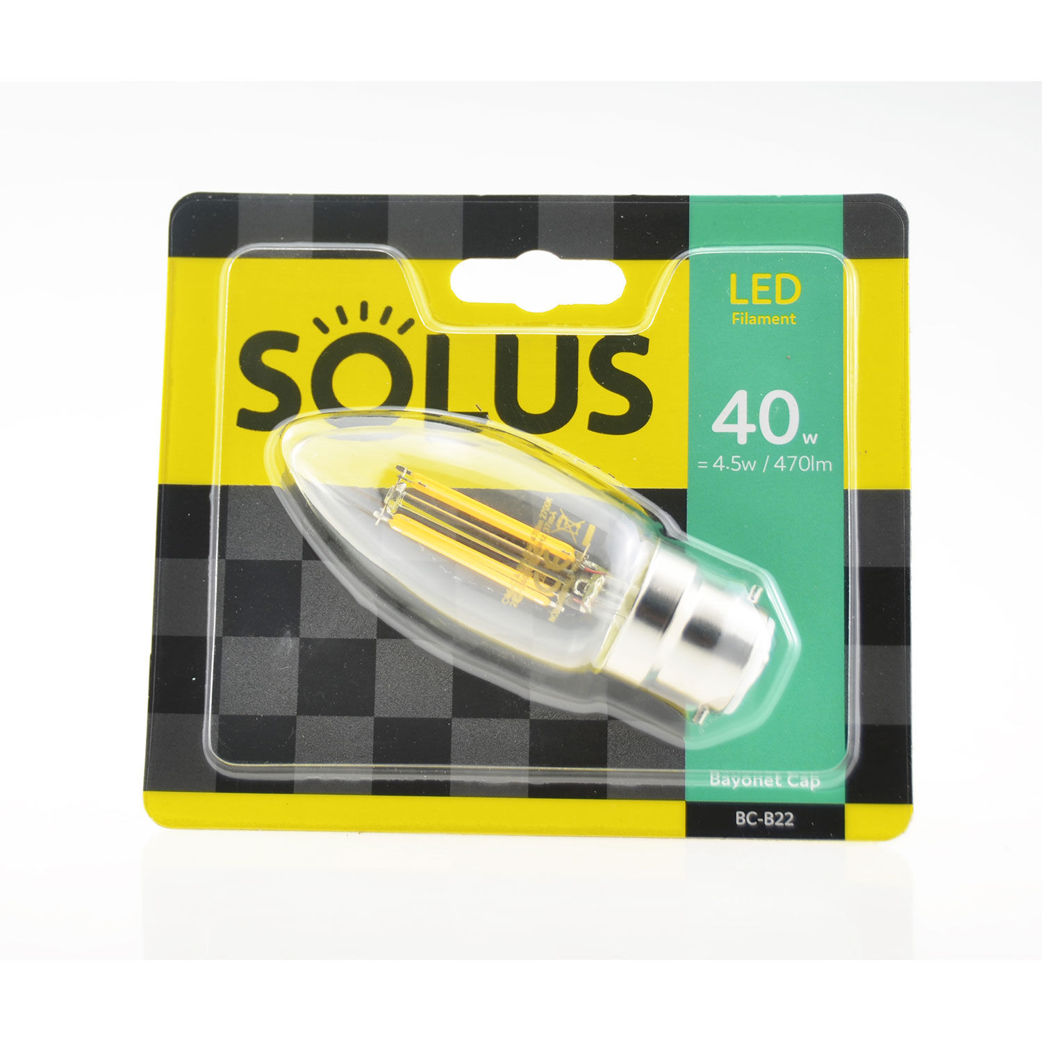 Solus BC Cross LED Candle Bulb 4.5W (EQ. 40W)