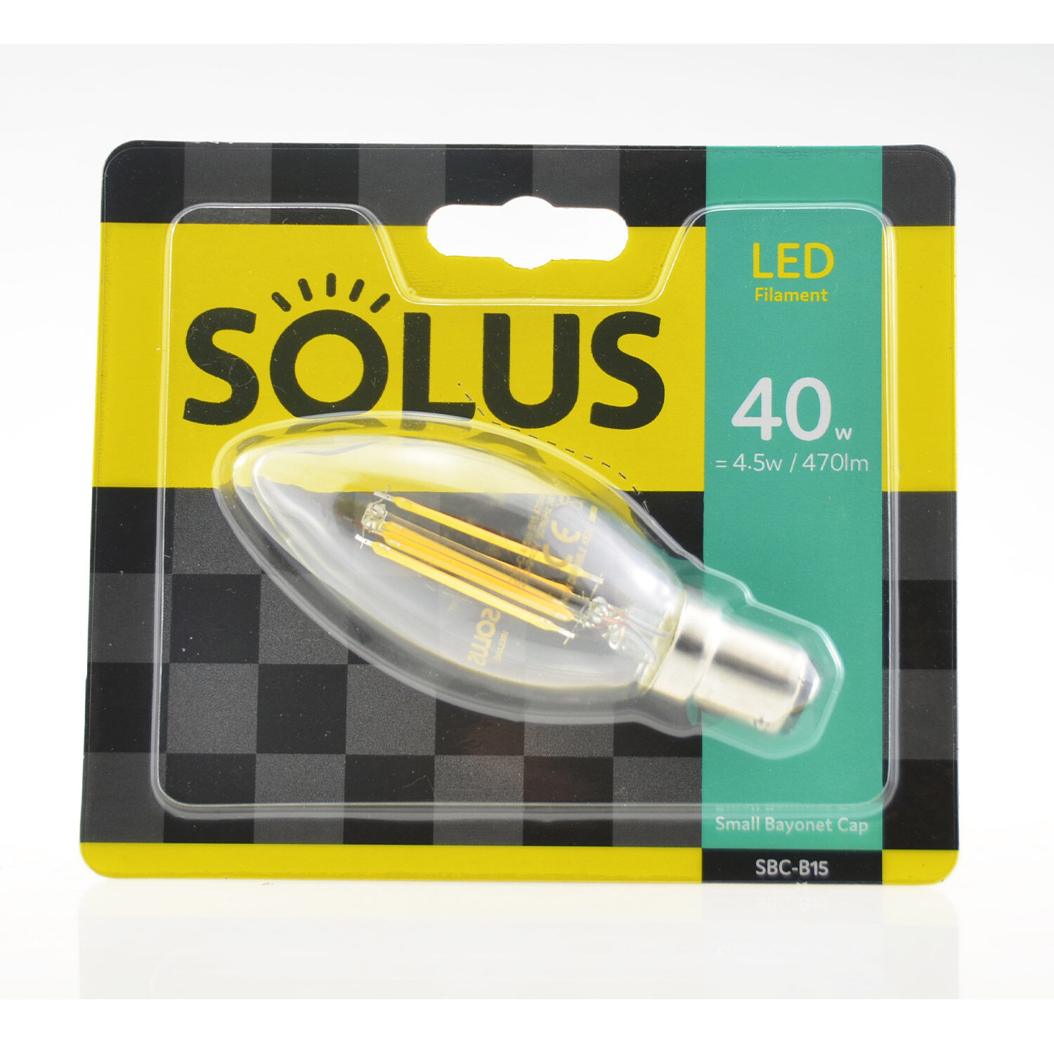 Solus SBC Xcross LED Candle Bulb 4.5W (EQ. 40W)