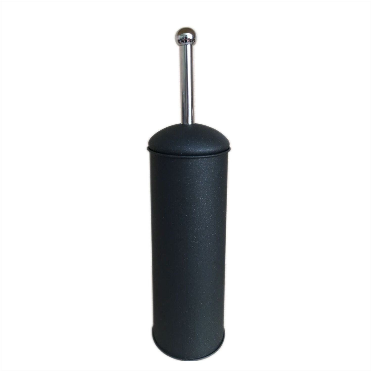 Black Sparkle Dome Lid Toilet Brush and Holder