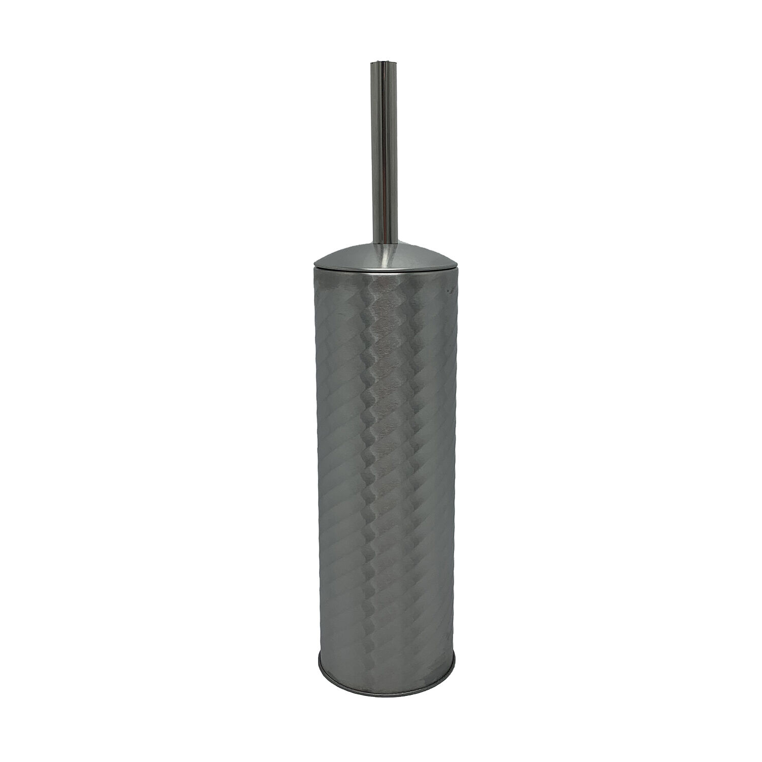 Spiral Embossed Toilet Brush - Stainless Steel
