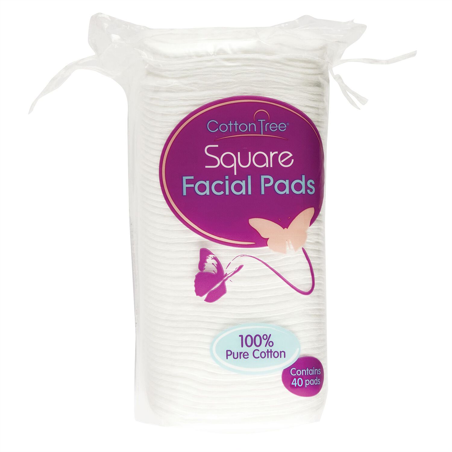 Square Cotton Pads 40 Pack