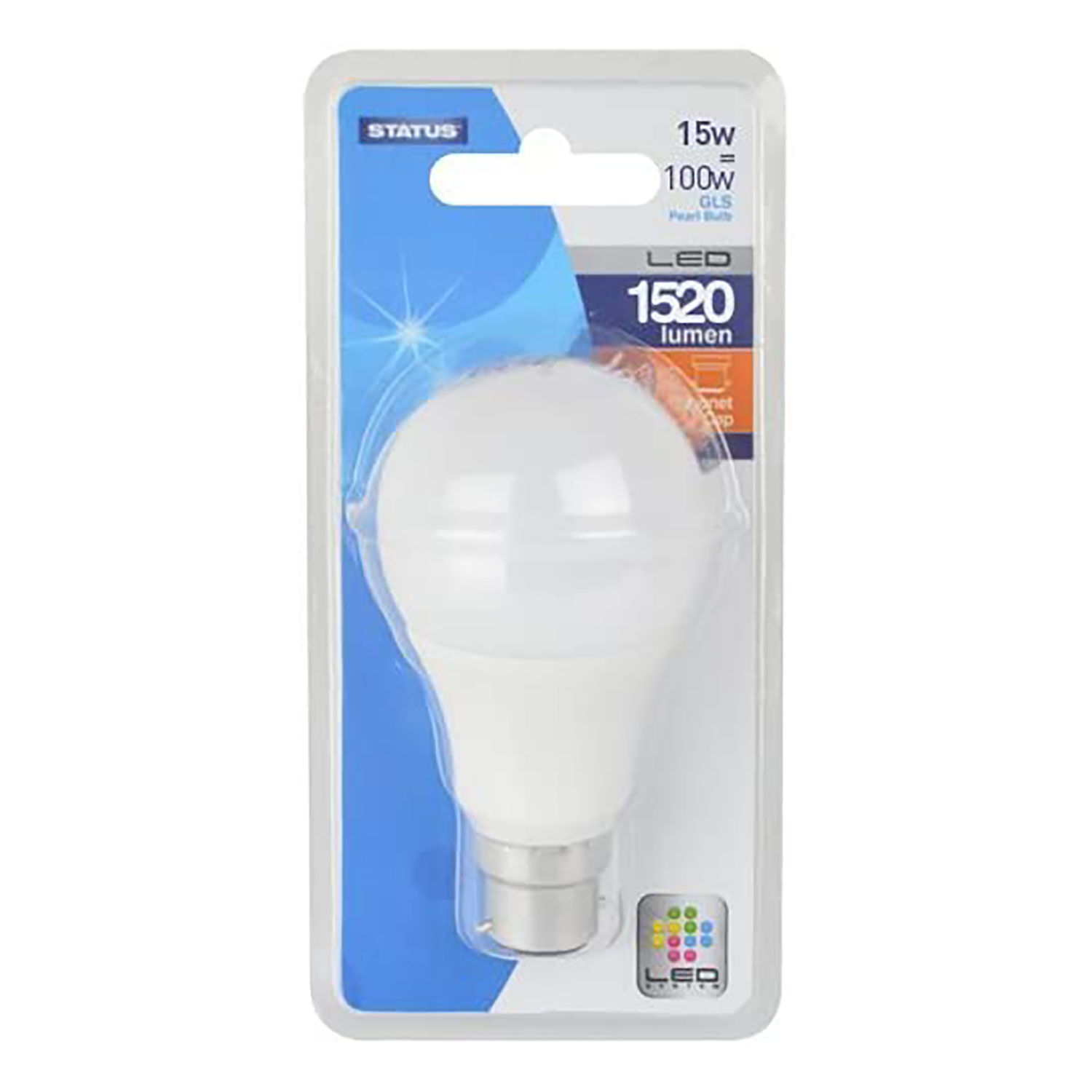 Status BC LED GLS Bulb 15W Warm White