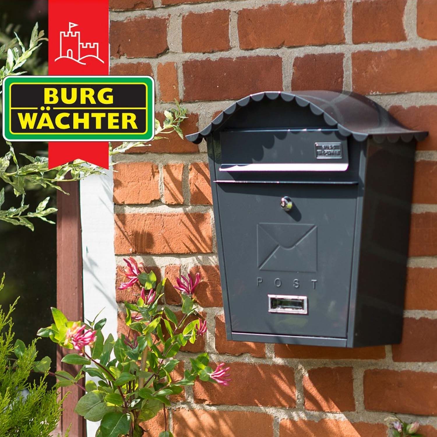 Steel Letterbox Classic Black