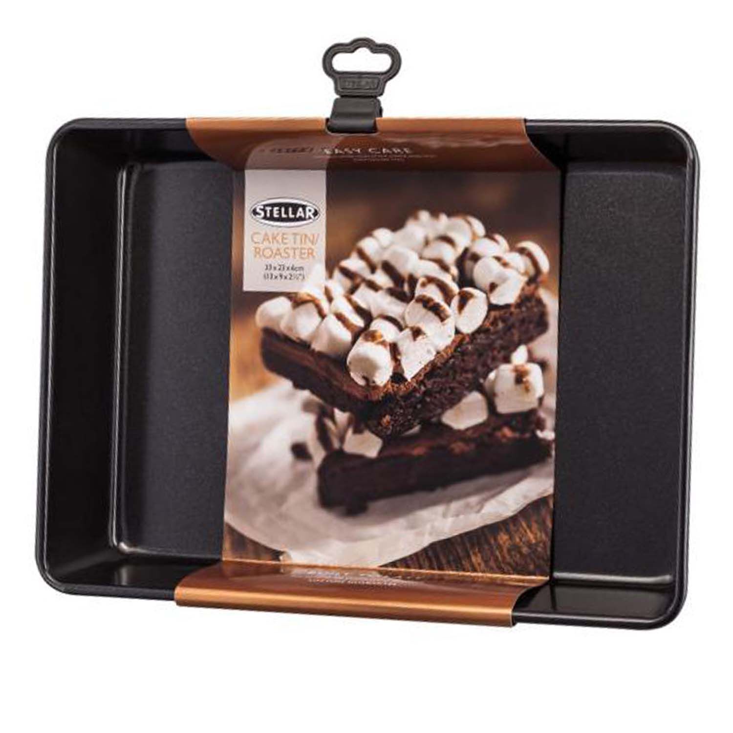 Stellar Non-Stick Roasting Tray/Cake Tin 33x23x6cm