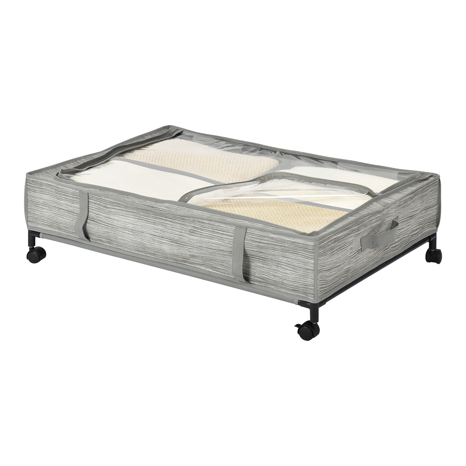 STORAGE MASTER UNDERBED STORAGE With Wheels 4 Compartments