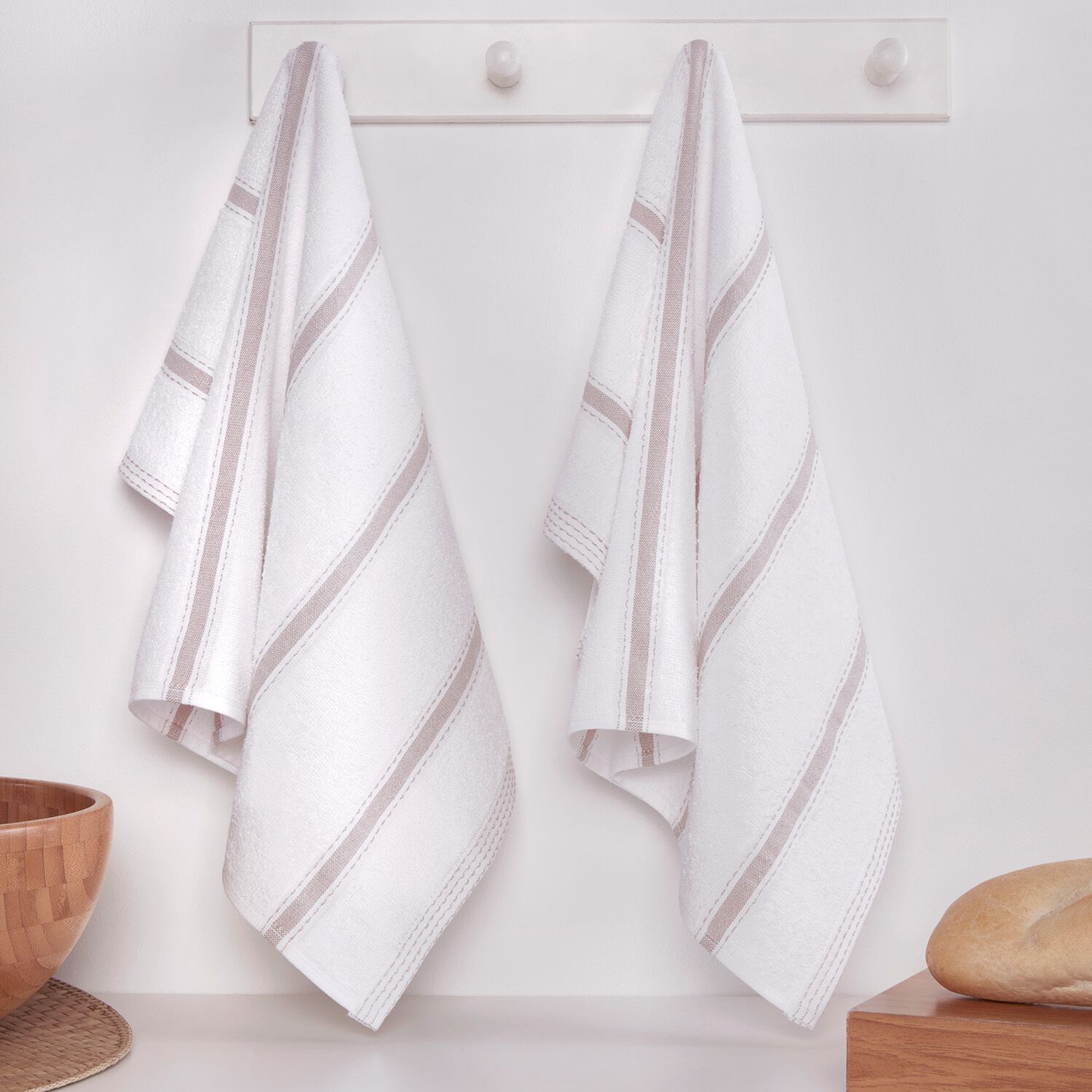 Stripe Tea Towels 2 Pack - Natural