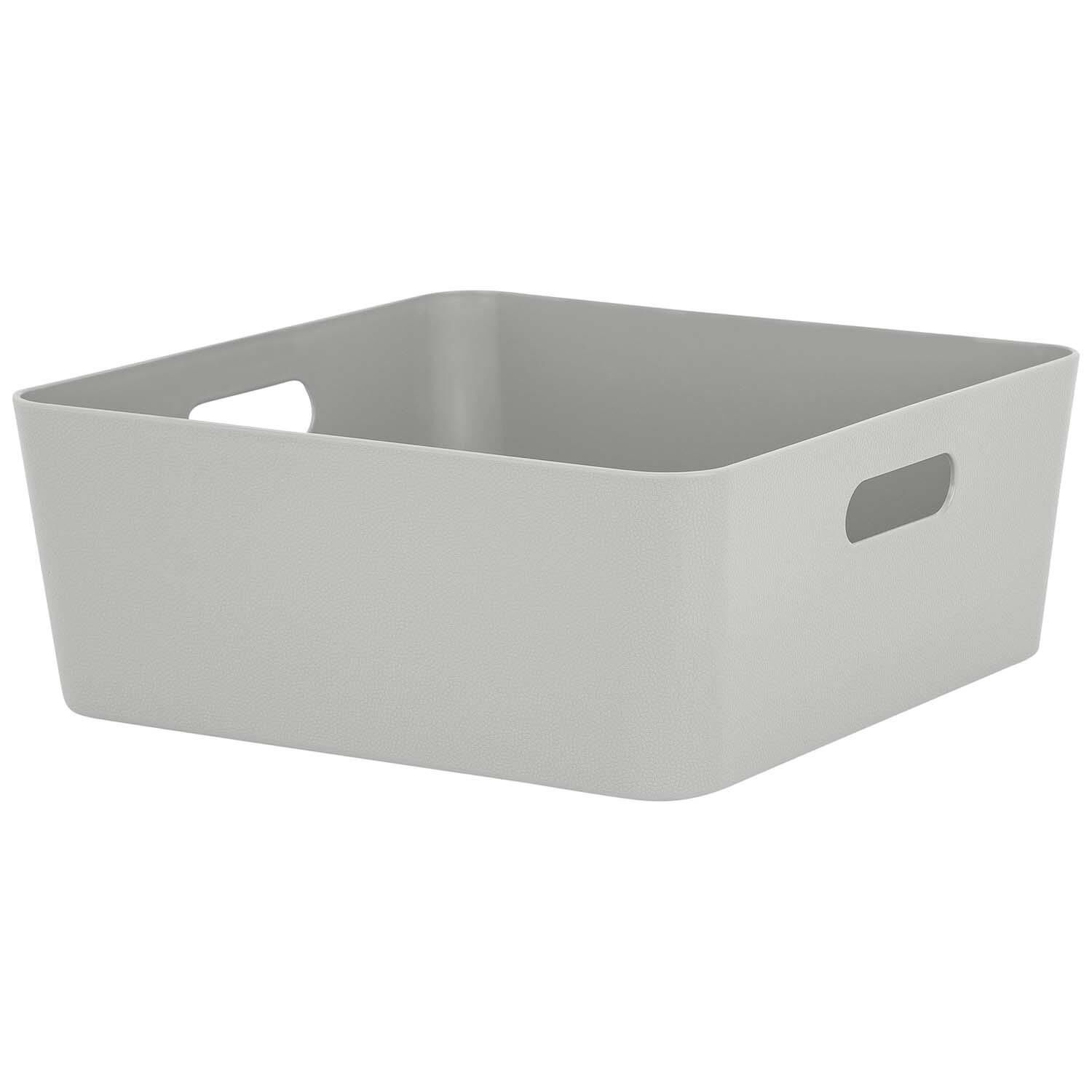 Studio 2 Etched Light Grey 15.04 Storage Basket