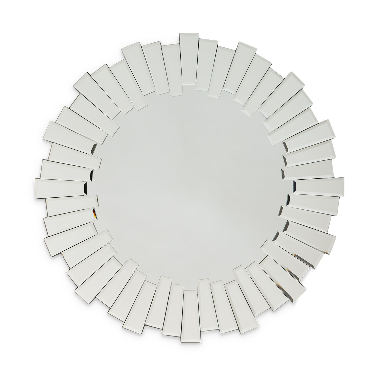 Sunburst Bevel Round Mirror 60cm