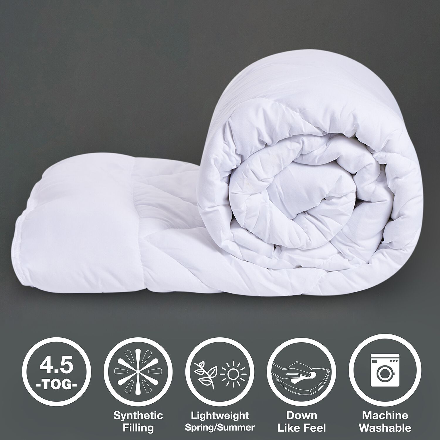 SINGLE SUPER SOFT 4.5 Tog Summer Duvet