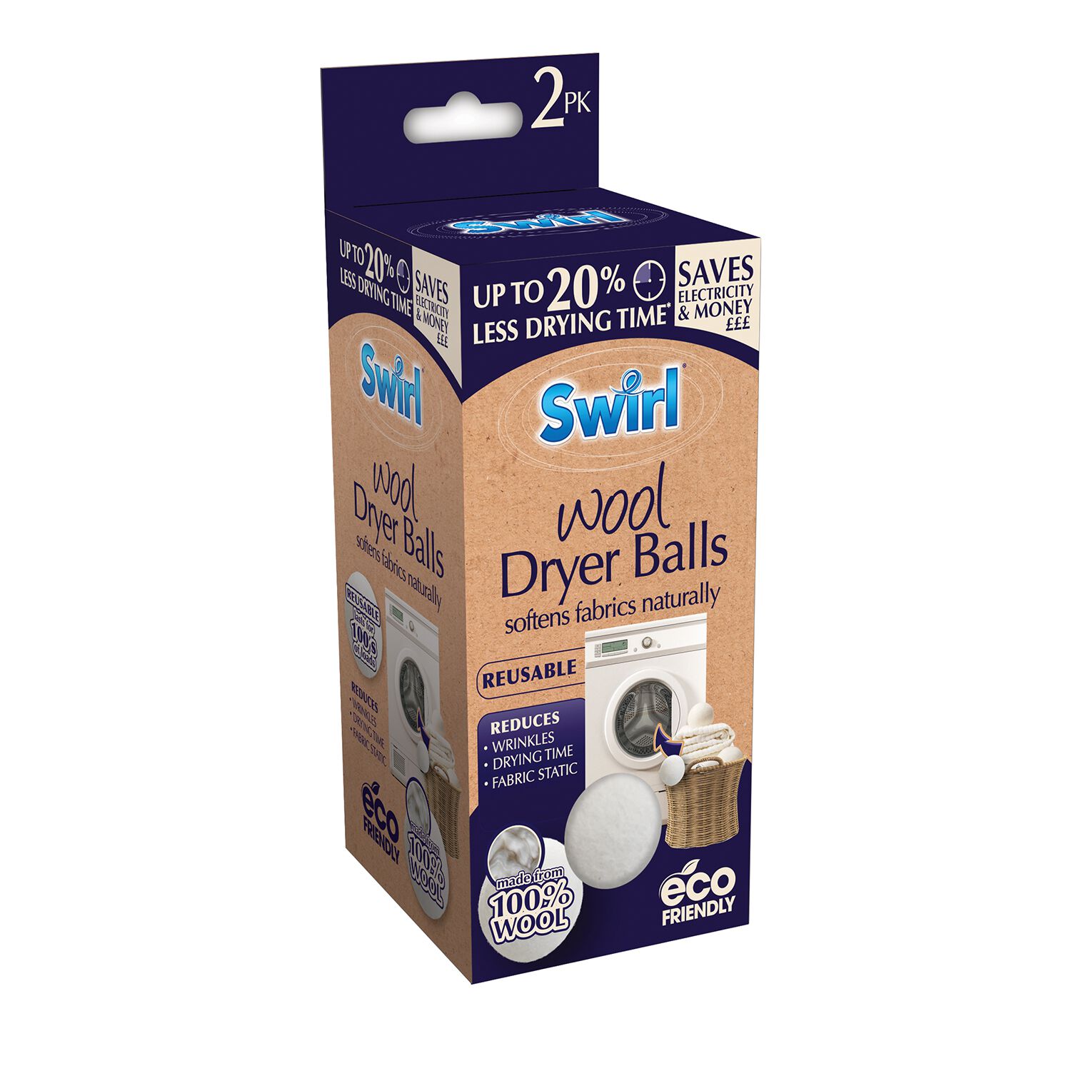 Swirl Wool Dryer Balls
