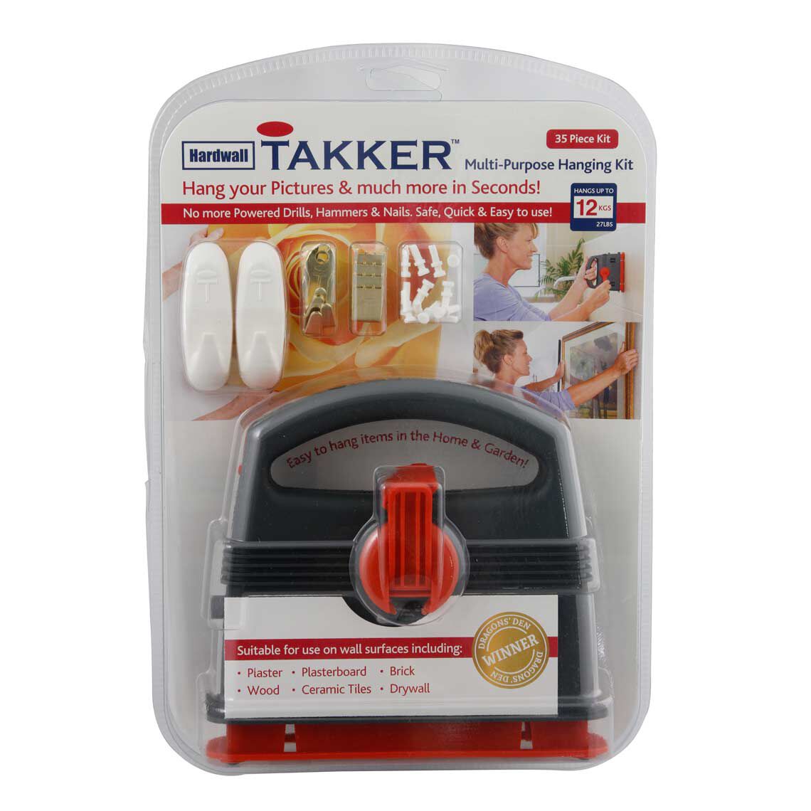 Takker No Nails Hardwall Picture Hanging