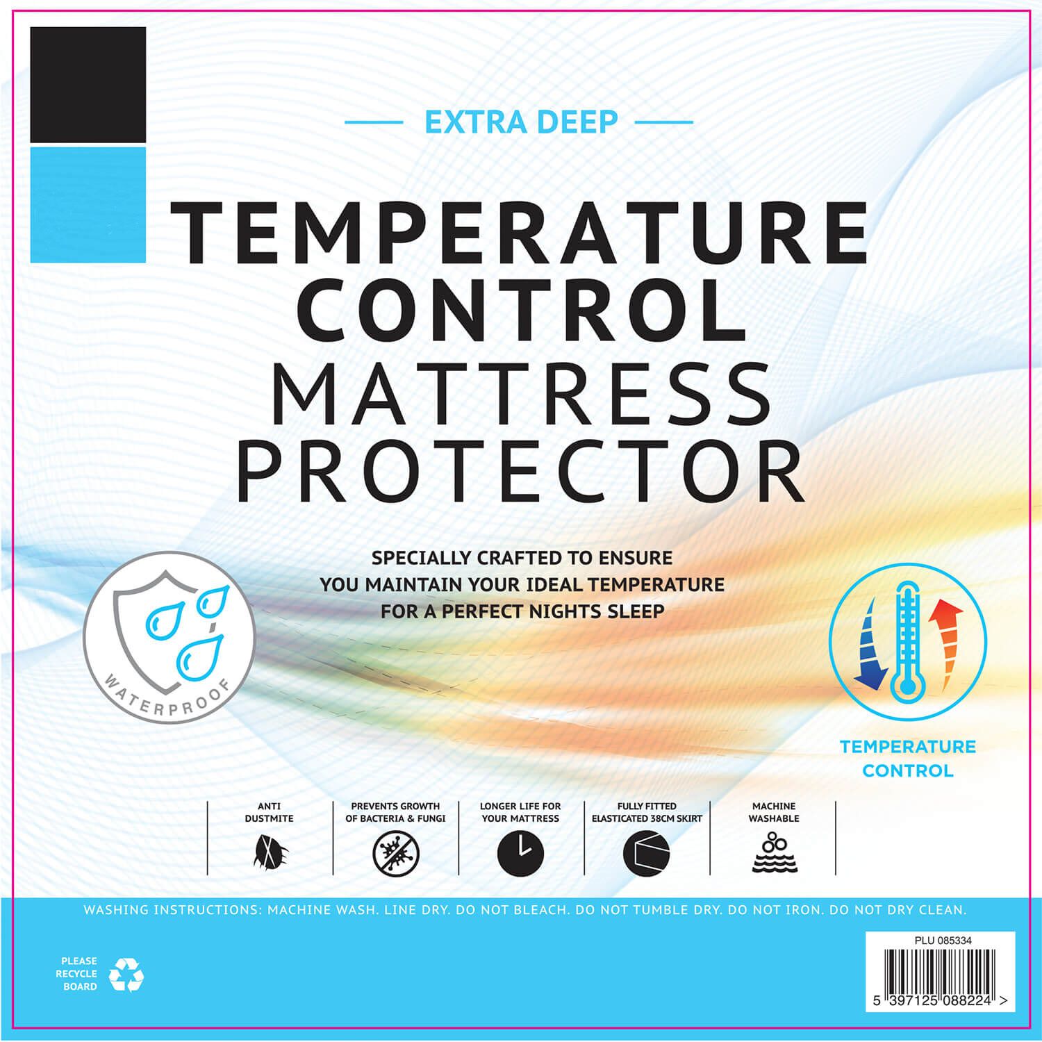 TEMP CONTROL WATERPROOF S/KING Mattress Protector