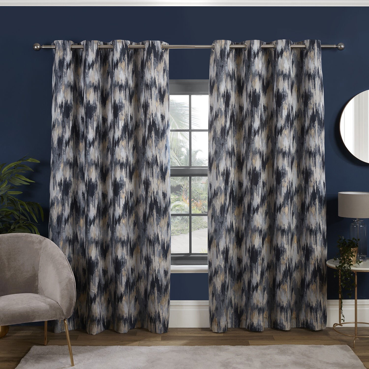 TOKYO NAVY 90x90 Curtain