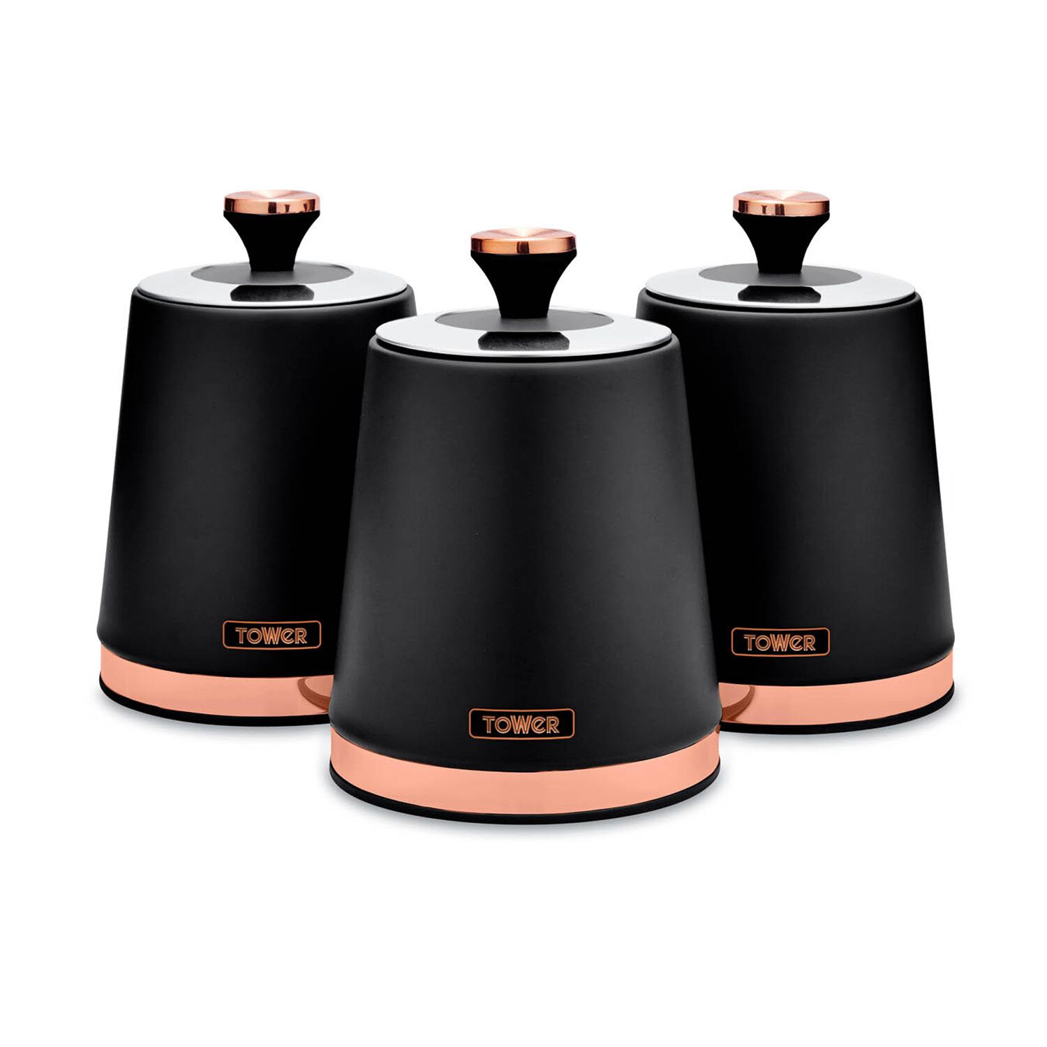 Tower Cavaletto Set Of 3 Canisters