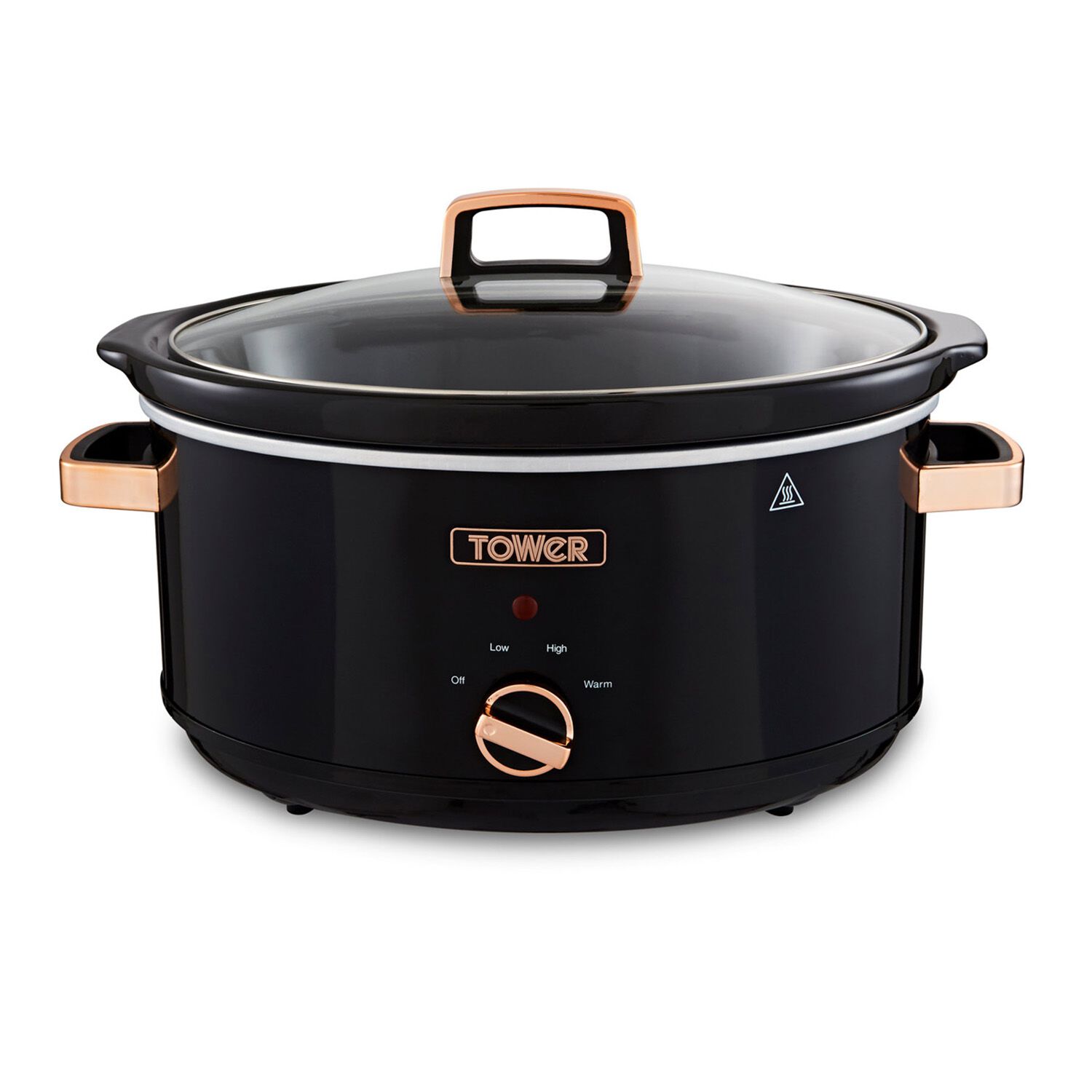 Tower Infinity 6.5L Black & Rose Gold Slow Cooker