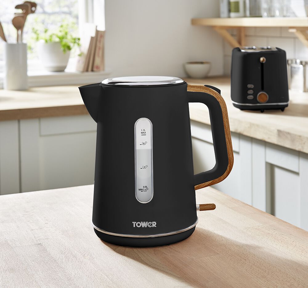 Tower Scandi Black 1.7L Kettle