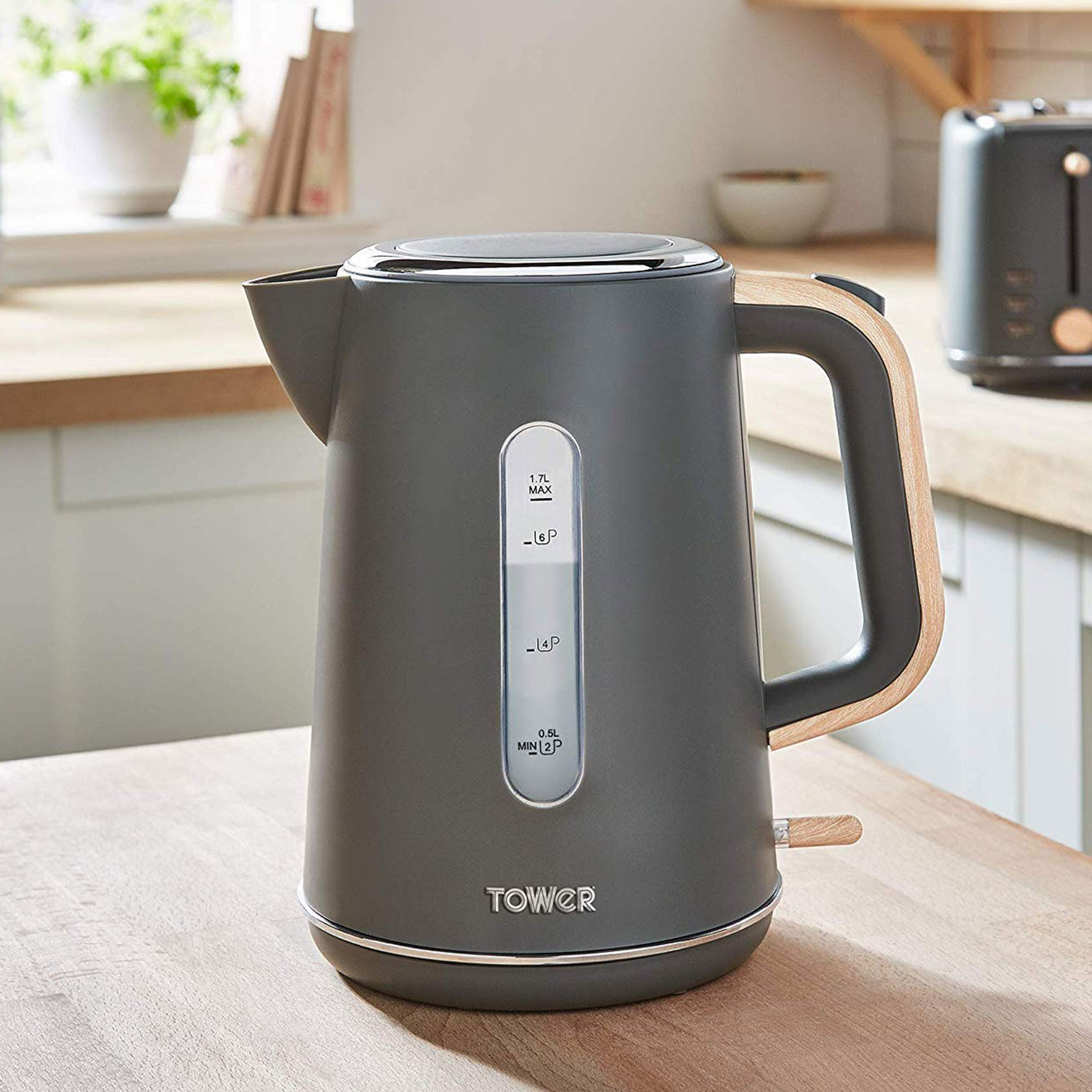 Tower Scandi Grey 1.7L Rapid Boil Kettle