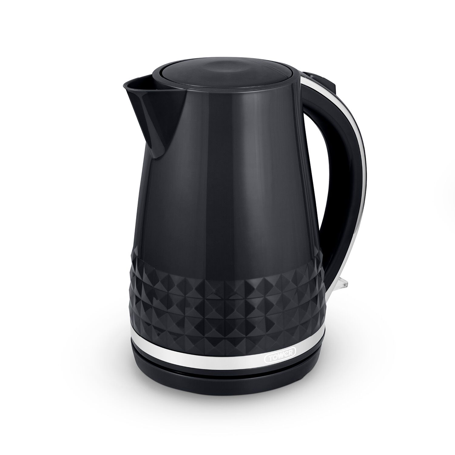 TOWER SOLITAIRE BLACK 1.5L Kettle