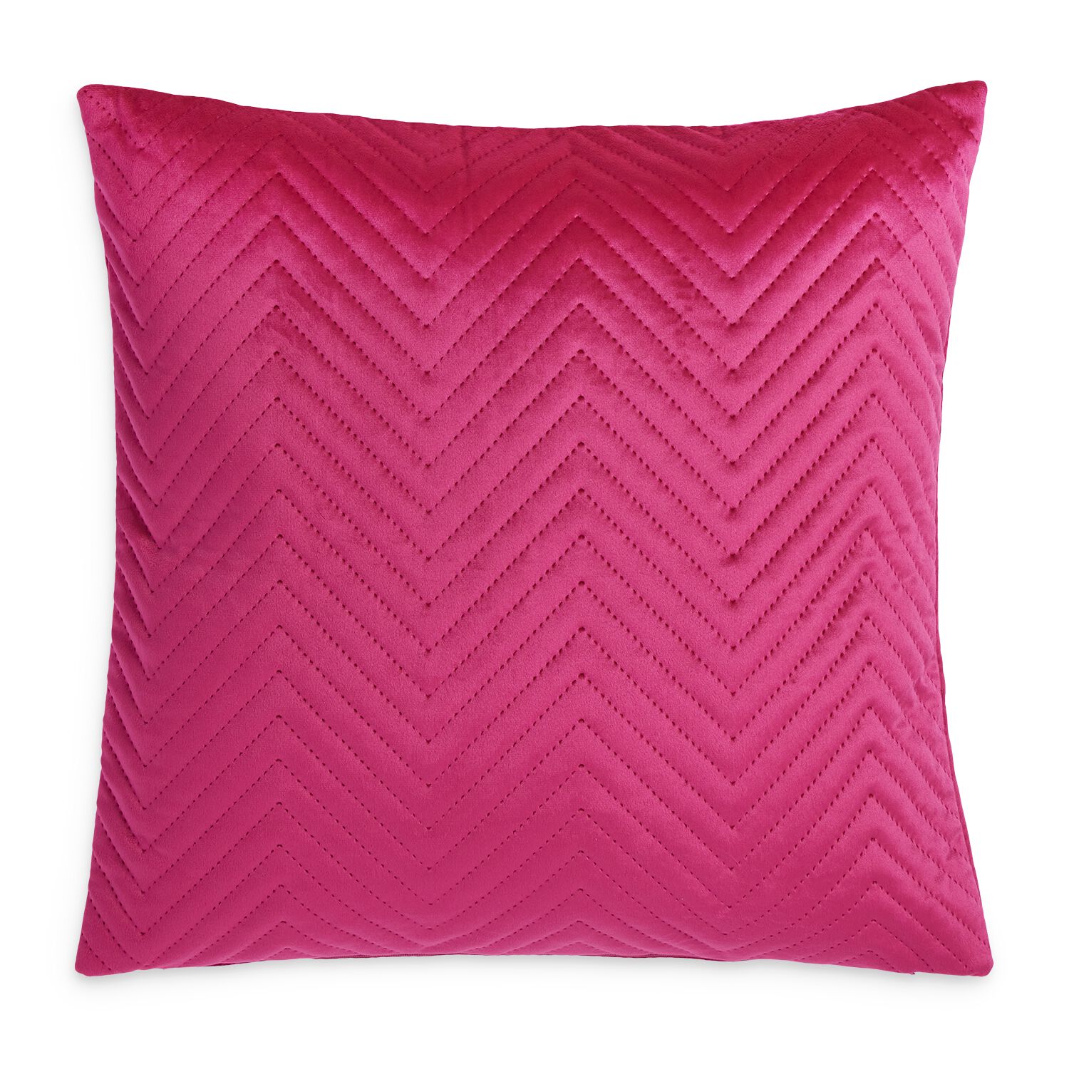 TRIANGLE STITCH HOT PINK 45X45 Cushion