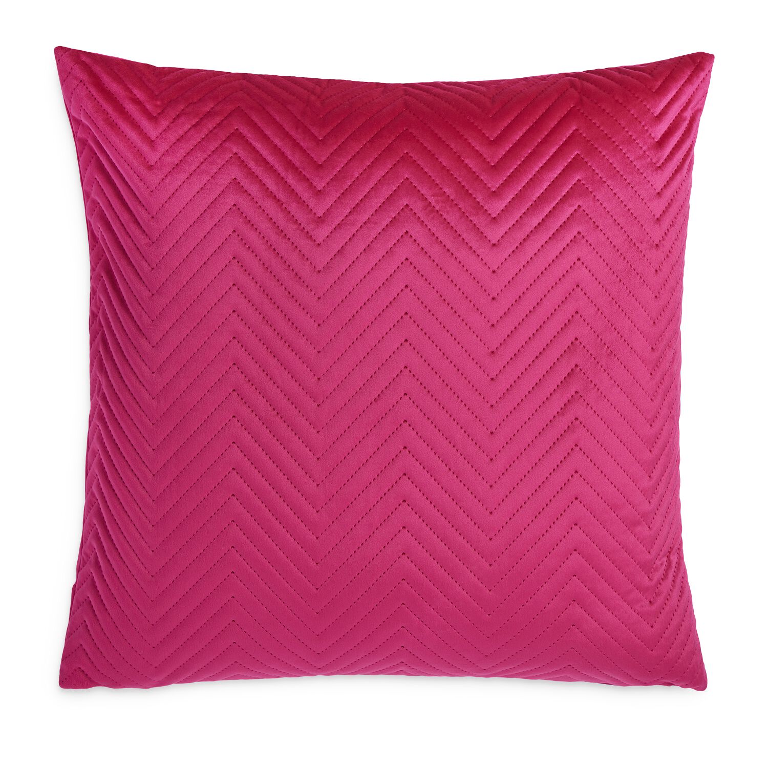TRIANGLE STITCH HOT PINK 58x58 Cushion