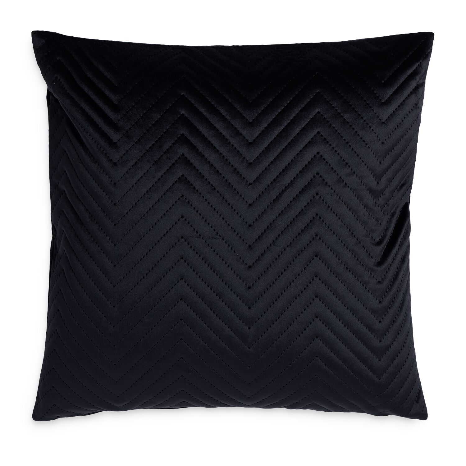 TRIANGLE STITCH BLACK 58x58 Cushion
