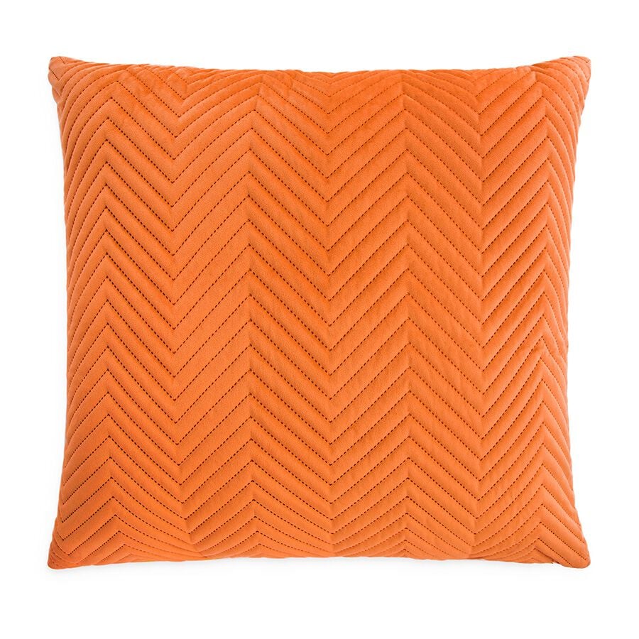 Triangle Stitch Cushion 45x45cm - Orange