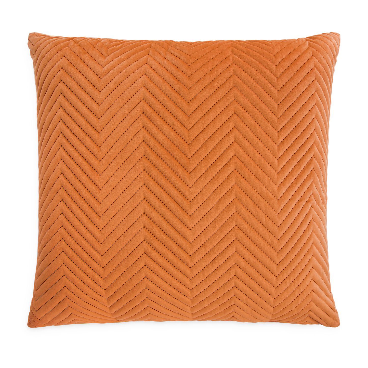 Triangle Stitch Cushion 58x58cm - Orange