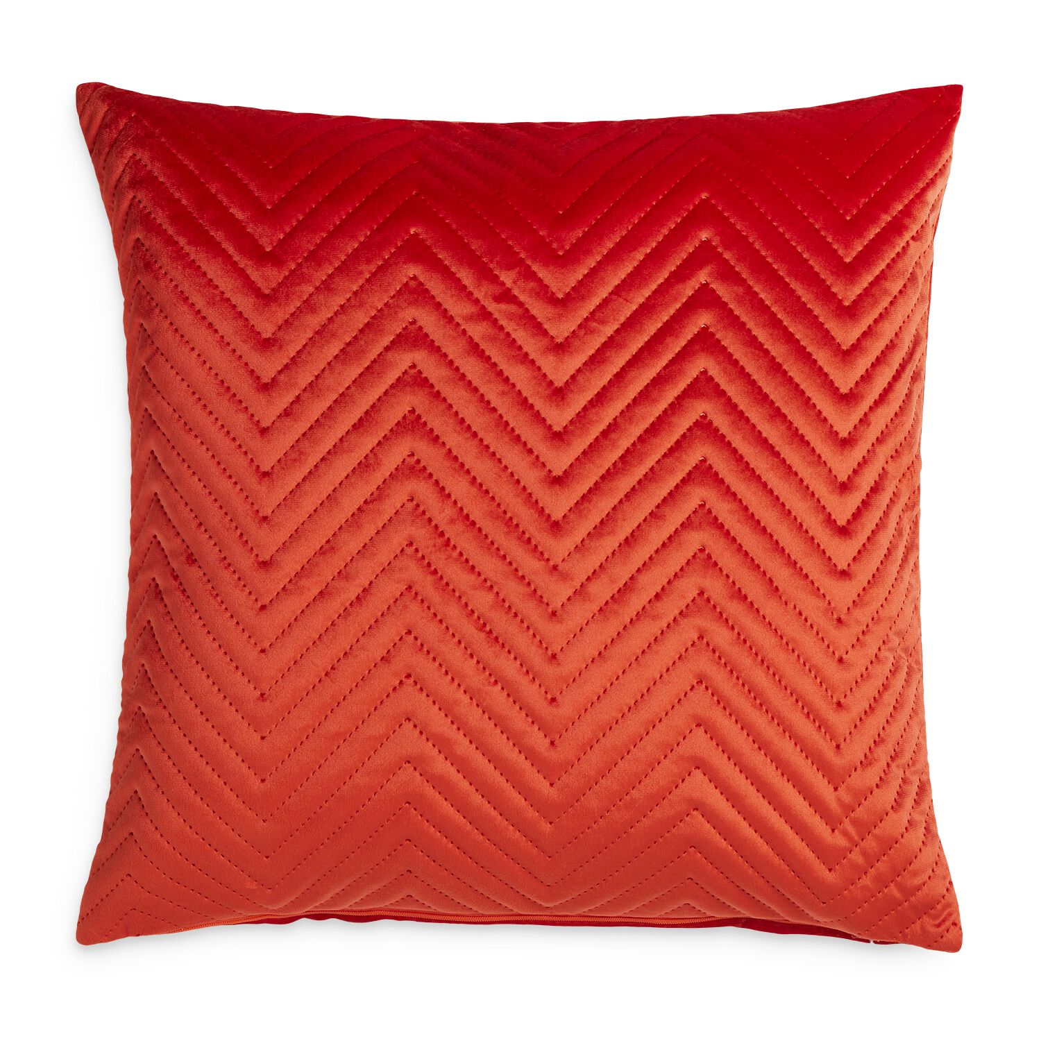 TRIANGLE STITCH TOMATO RED 45X45 Cushion