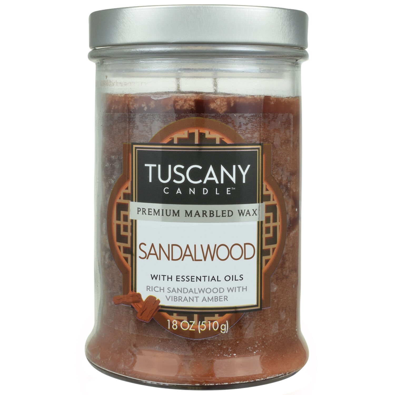 Tuscany 18oz Double Wick Candle Sandalwood