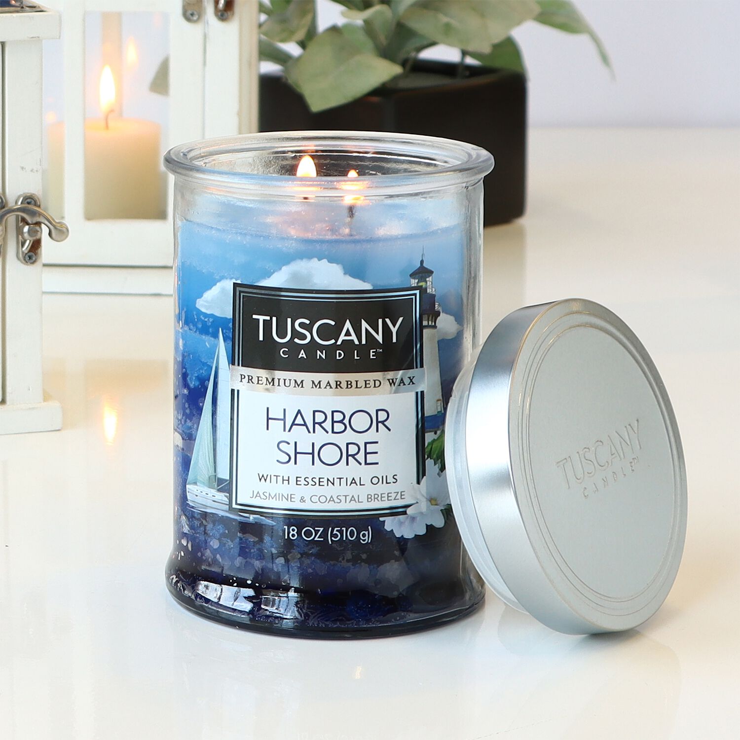 Tuscany 18oz Triple Pour Harbour Shore Candle