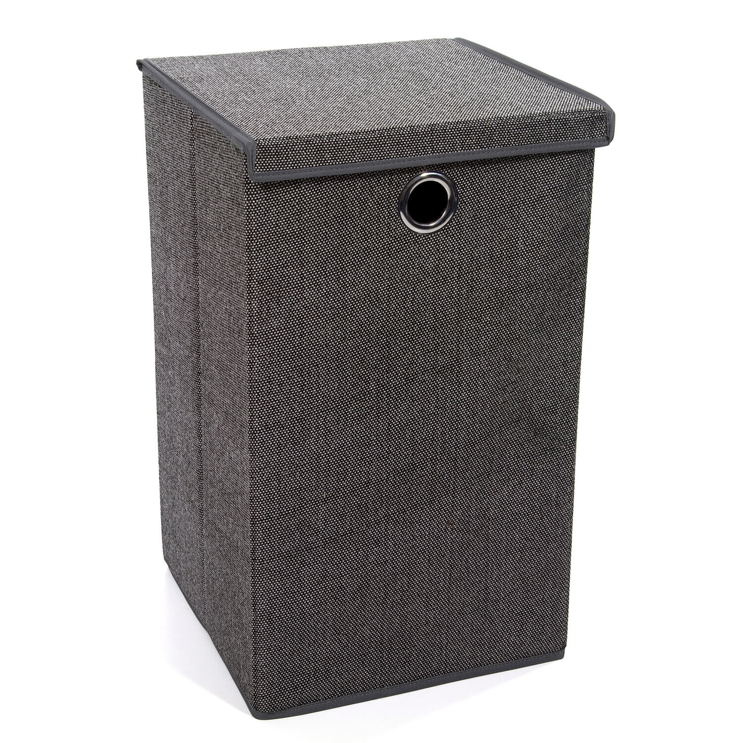 Tweed Dark Grey Foldable Laundry Hamper