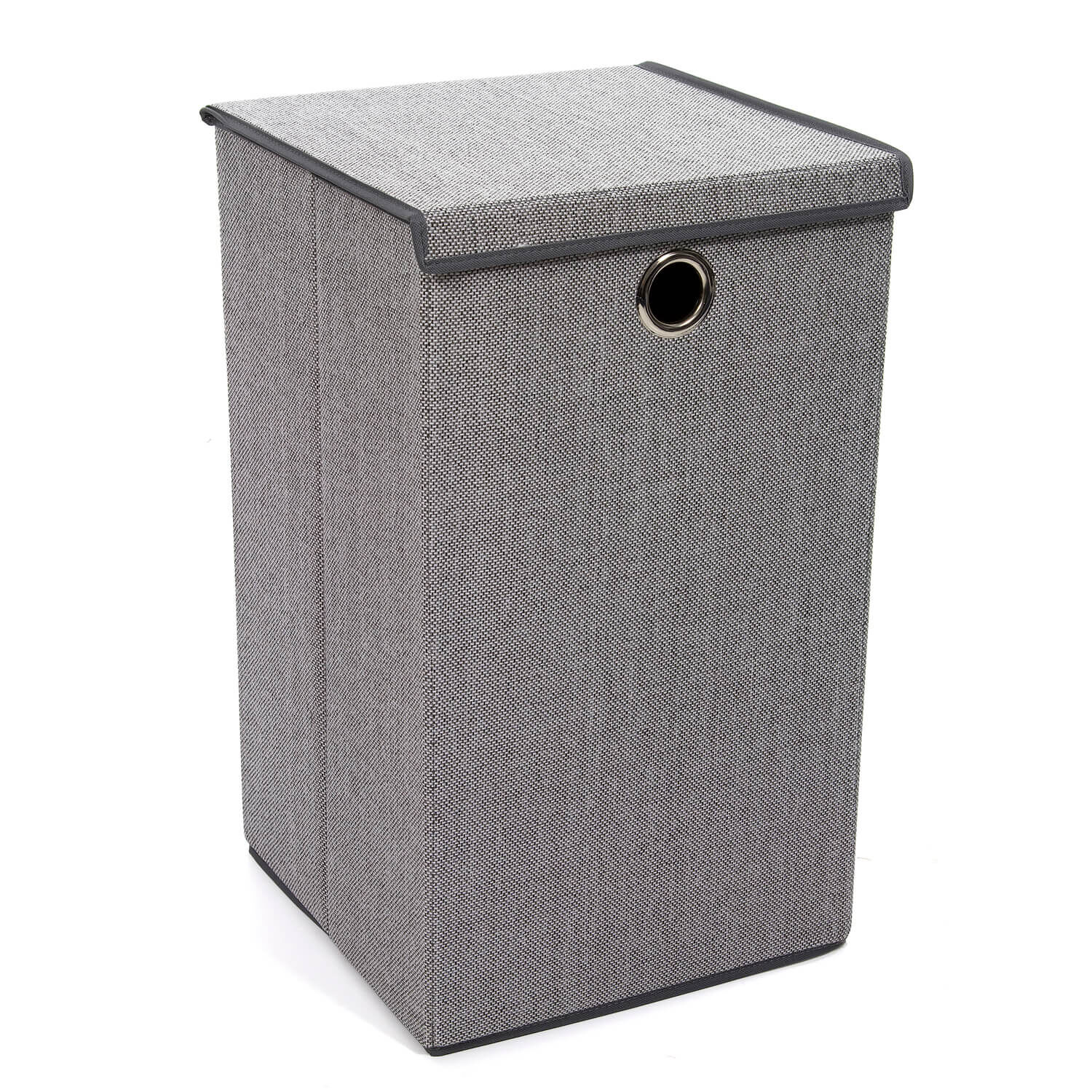 Tweed Light Grey Foldable Laundry Hamper