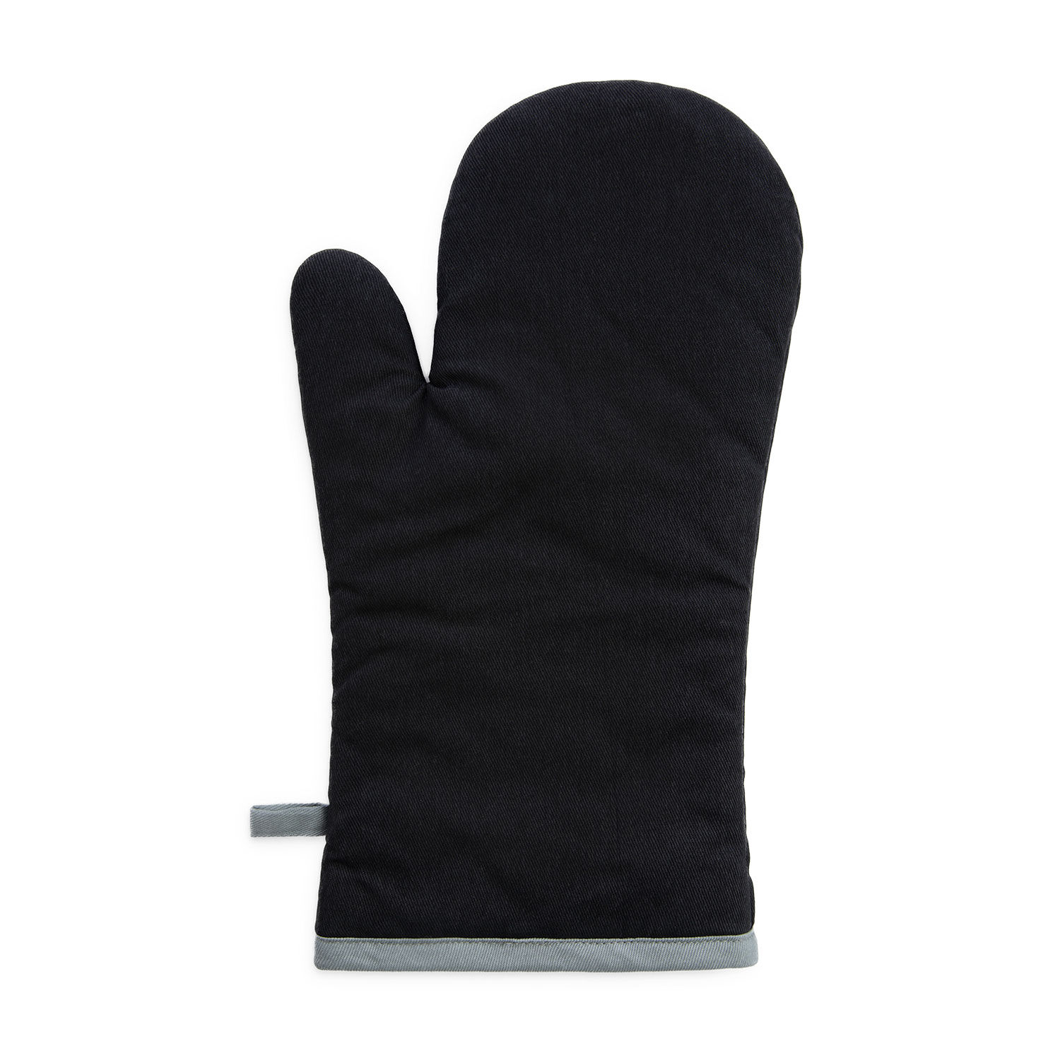 Two Tone Single Oven Glove - Black/Grey