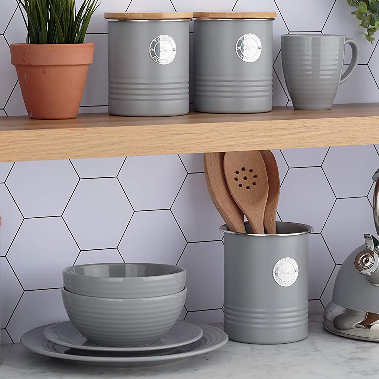 Typhoon Living Cereal Bowl - Grey